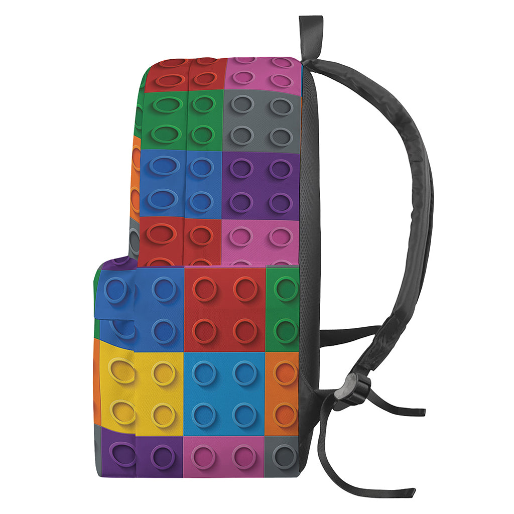 Building Blocks Toy Pattern Print Backpack