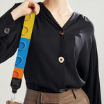 Building Blocks Toy Pattern Print Bag Strap