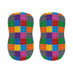 Building Blocks Toy Pattern Print Bar Stool Covers