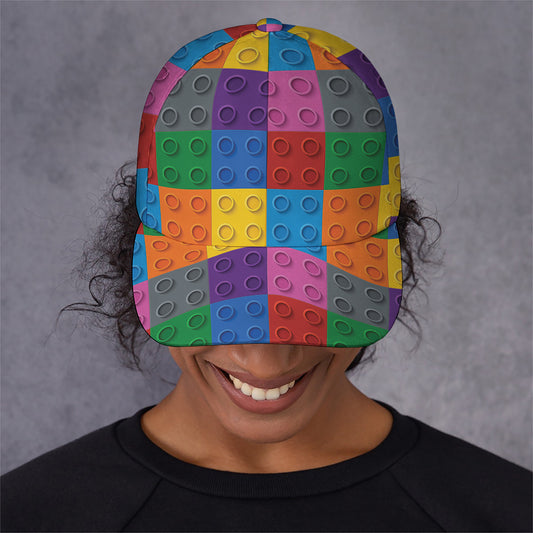 Building Blocks Toy Pattern Print Baseball Cap