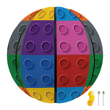 Building Blocks Toy Pattern Print Basketball