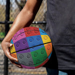 Building Blocks Toy Pattern Print Basketball