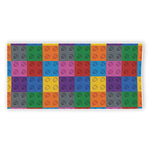 Building Blocks Toy Pattern Print Beach Towel