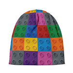 Building Blocks Toy Pattern Print Beanie