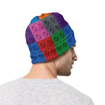 Building Blocks Toy Pattern Print Beanie