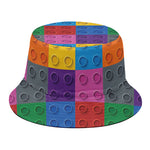 Building Blocks Toy Pattern Print Bucket Hat