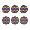 Building Blocks Toy Pattern Print Coaster Set