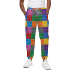Building Blocks Toy Pattern Print Cotton Pants