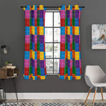 Building Blocks Toy Pattern Print Curtain