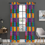 Building Blocks Toy Pattern Print Curtain