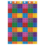 Building Blocks Toy Pattern Print Curtain