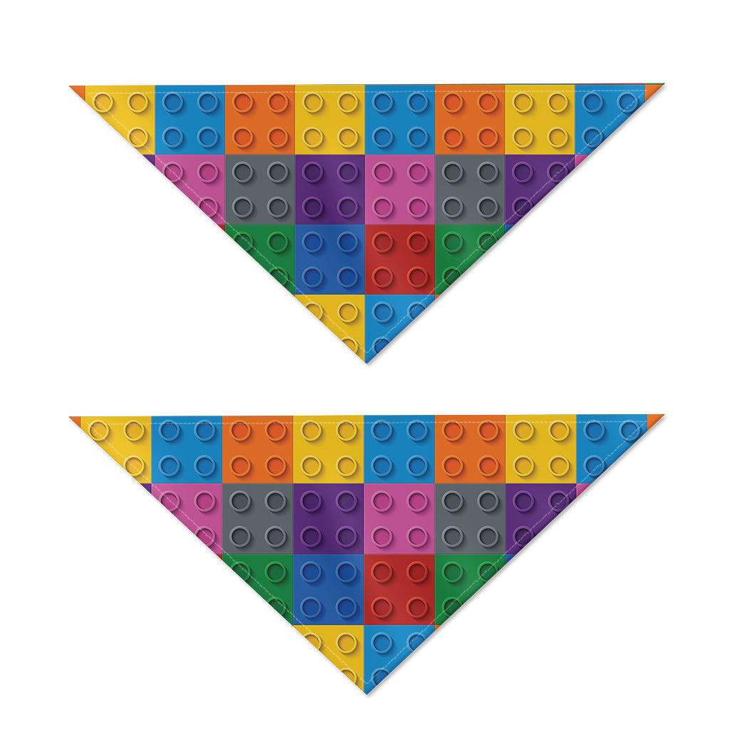 Building Blocks Toy Pattern Print Dog Bandana