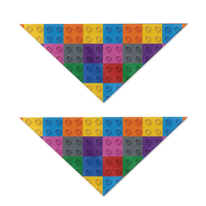 Building Blocks Toy Pattern Print Dog Bandana
