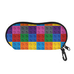 Building Blocks Toy Pattern Print Glasses Case