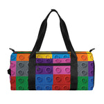 Building Blocks Toy Pattern Print Gym Bag