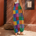 Building Blocks Toy Pattern Print Harem Pants
