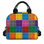 Building Blocks Toy Pattern Print Insulated Lunch Bag
