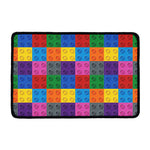 Building Blocks Toy Pattern Print Kitchen Mat