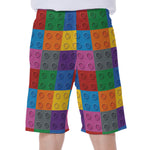 Building Blocks Toy Pattern Print Men's Beach Shorts