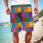 Building Blocks Toy Pattern Print Men's Cargo Shorts