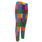 Building Blocks Toy Pattern Print Men's Compression Pants