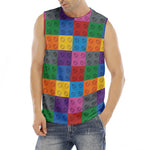 Building Blocks Toy Pattern Print Men's Fitness Tank Top