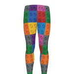 Building Blocks Toy Pattern Print Men's leggings