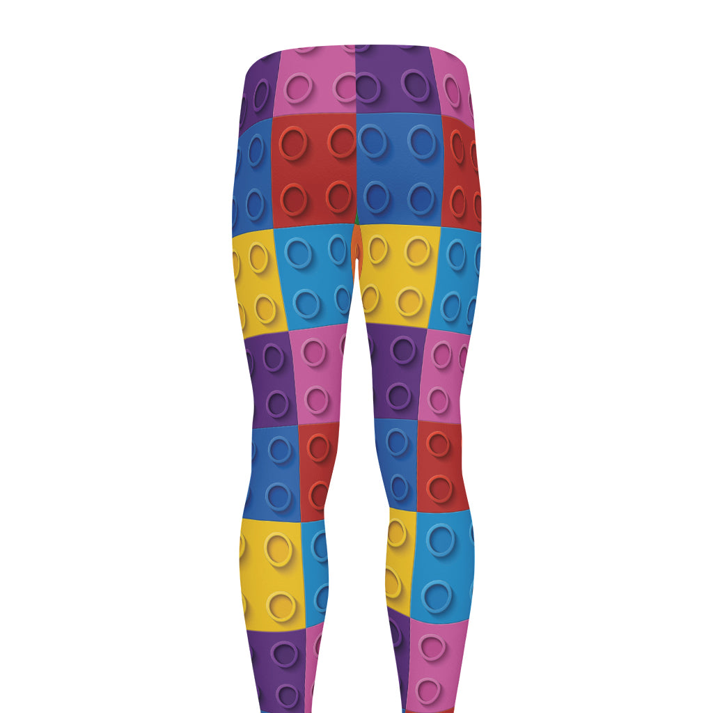 Building Blocks Toy Pattern Print Men's leggings