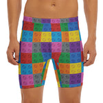 Building Blocks Toy Pattern Print Men's Long Boxer Briefs