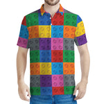 Building Blocks Toy Pattern Print Men's Polo Shirt
