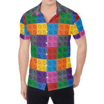 Building Blocks Toy Pattern Print Men's Shirt