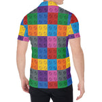 Building Blocks Toy Pattern Print Men's Shirt