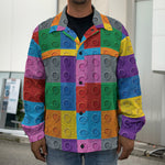 Building Blocks Toy Pattern Print Men's Shirt Jacket