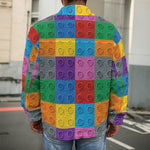 Building Blocks Toy Pattern Print Men's Shirt Jacket