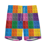 Building Blocks Toy Pattern Print Men's Sports Shorts