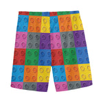 Building Blocks Toy Pattern Print Men's Sports Shorts
