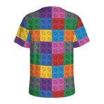 Building Blocks Toy Pattern Print Men's Sports T-Shirt