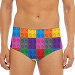 Building Blocks Toy Pattern Print Men's Triangle Swim Briefs