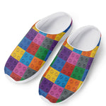 Building Blocks Toy Pattern Print Mesh Casual Shoes