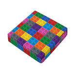 Building Blocks Toy Pattern Print Outdoor Seat Cushion Cover