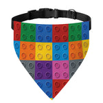 Building Blocks Toy Pattern Print Over The Collar Dog Bandana