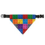 Building Blocks Toy Pattern Print Over The Collar Dog Bandana