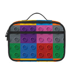 Building Blocks Toy Pattern Print Portable Lunch Bag