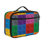 Building Blocks Toy Pattern Print Portable Lunch Bag