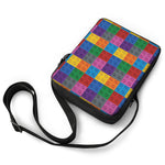 Building Blocks Toy Pattern Print Rectangular Crossbody Bag