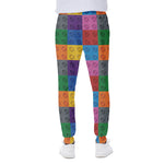 Building Blocks Toy Pattern Print Scuba Joggers
