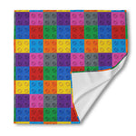 Building Blocks Toy Pattern Print Silk Bandana