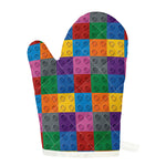 Building Blocks Toy Pattern Print Single Oven Mitt