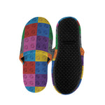 Building Blocks Toy Pattern Print Slippers