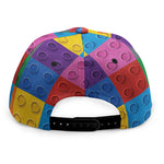 Building Blocks Toy Pattern Print Snapback Cap